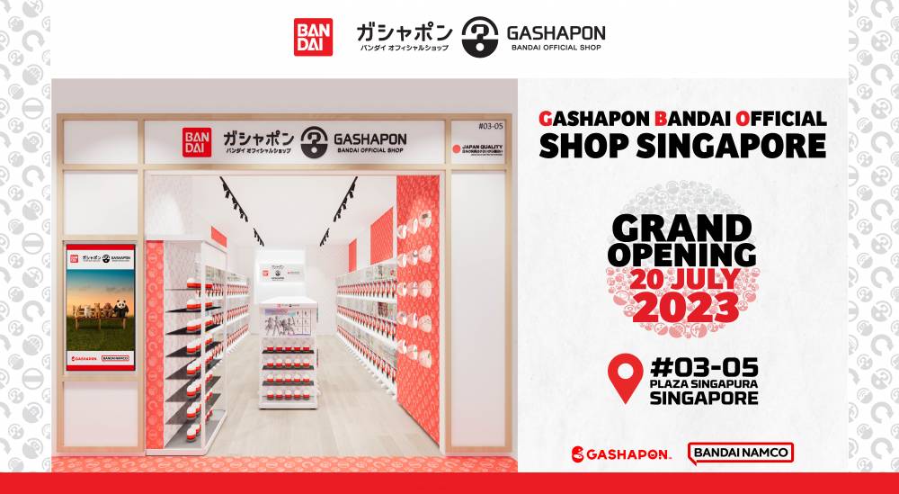Gashapon Bandai Official Shop in Singapore at Plaza Singapura